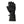 Mobile Warming black heated glove with reflective finger accents and power button on cuff