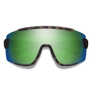 Smith Optics Wildcat Sunglasses ChromaPop Polarized Green Mirror - Matte Tortoise Frame
