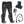 ActionHeat black heated socks with battery packs remote control and charging cable