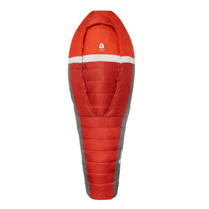 Sierra Designs red and grey mummy sleeping bag