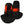 Black heated balaclava with glowing red heating elements on the sides and back