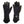 Therm-ic black heated gloves with yellow stitching and adjustable wrist straps