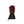 Black heated glove with red heat visualization lines