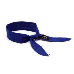 Blue Pyramex cooling headband with tie closure