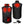 ActionHeat Steelers heated vest showing heating element dimensions and battery pack
