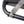 Close up of grey webbing strap attached to black metal frame