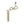 Black Diamond ice screw with a metal hanger and a textured red crank handle