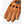 Tan leather driving gloves with knuckle cutouts and perforated fingers