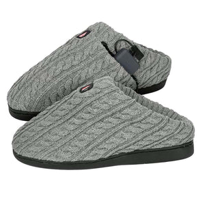 Open Box ActionHeat 5V Battery Heated Cable Knit Slippers