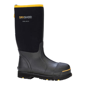 Dryshod black steel toe high waterproof work boot