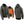 Grey zip up hooded sweatshirt with highlighted internal heating elements