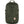 Fjallraven green backpack with front bungee cord system and logo patch