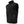Black softshell vest with a high collar and zippered chest and side pockets