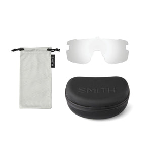 Smith Optics replacement lens with microfiber bag and protective hard case