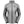 Grey softshell heated jacket with front zipper and logo on chest