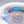 White wearable neck fan with blue cooling plates and mist output