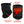 ActionHeat black fleece neck gaiter showing heating element location power bank pocket and temperature control button