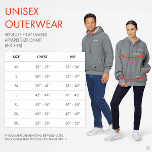 Venture Heat 7V Polar Fleece Battery Heated Hoodie - (Sizes S & XS)