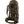 Back view of dark green FjallRaven Kajka backpack showing wooden frame and adjustable harness system