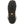 Black Vibram boot outsole with deep tread pattern and blue speckle details
