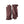 Hestra dark brown leather gloves with wrist strap and metal button