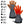 ActionHeat grey fleece gloves with highlighted heating elements and feature list icons