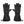 Glovii black heated gloves with red power button and adjustable wrist straps
