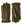 Hestra olive green leather gloves with snap button wrist strap