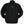 Back view of a black Dewalt softshell work jacket