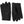 Hestra black fingerless cycling gloves with perforated palm detail