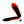 Pair of red and black heated shoe insoles with a remote control