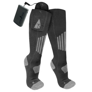 Open Box ActionHeat Cotton 3.7V Rechargeable Heated Socks 2.0 with Remote