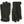 Hestra dark green leather gloves with snap button closure