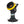 Comfort Gear portable propane heater with yellow trim and wire safety guard on a black stand