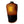 Back view of a black heated vest showing the internal heating element grid glowing orange