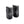 Two black Therm-ic C-Pack 1300 battery packs for heated apparel