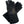 Black Volle heated gloves with leather palm and illuminated power button
