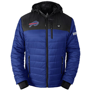 ActionHeat Buffalo Bills 5V Men's Colorblock Puffer Battery Heated Jacket