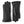 Hestra black leather gloves with decorative stitching