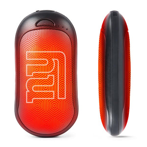 New York Giants branded red and black portable hand warmer
