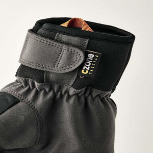 Hestra glove cuff with velcro strap and Czone Tactile label