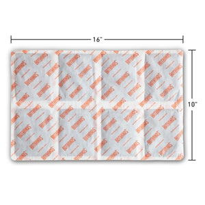 Hothands branded fabric measuring 16 inches by 10 inches
