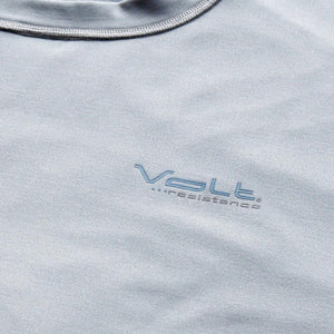 Volt Heat light blue fabric with Volt Resistance logo