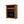 Freestanding wooden electric fireplace with digital display and wheels