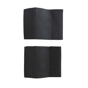 Two black Chill-Its elastic arm bands with hook and loop closures