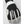 Hestra black and white glove with grey suede fingertip details
