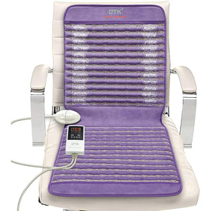 UTK Far Infrared Amethyst Healing Stone Heated Chair Seat Pad