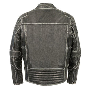 Milwaukee Leather Men's Vintage Distressed Triple Vented Jacket