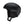 Matte black Smith Optics ski helmet with ear pads and chin strap