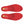 Pair of red Sidas shoe insoles with yellow logo